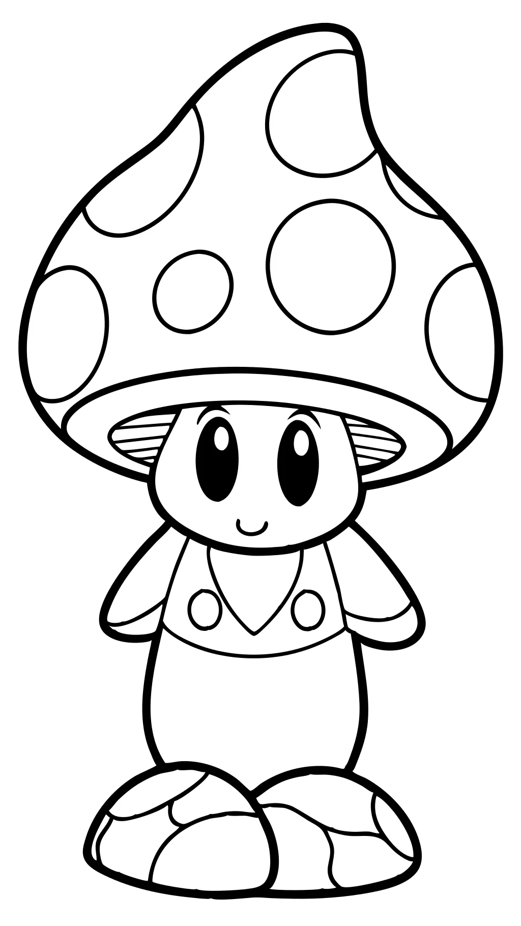 free mushroom coloring pages